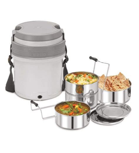 cello 4 container steel lunch box|cello electric lunch box price.